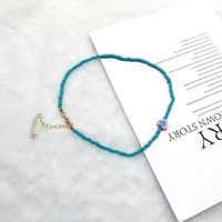 1 Piece Fashion Heart Shape Glass Glass Beaded Women's Necklace sku image 19
