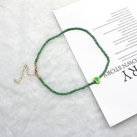 1 Piece Fashion Heart Shape Glass Glass Beaded Women's Necklace sku image 17