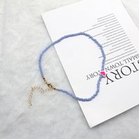 1 Piece Fashion Heart Shape Glass Glass Beaded Women's Necklace sku image 20