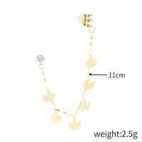 1 Pièce Mode Star Lune Forme De Cœur Alliage Placage Incruster Zircon Femmes Clips D'oreille sku image 7