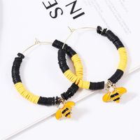 1 Pair Simple Style Classic Style Color Block Beaded Alloy Earrings main image 5