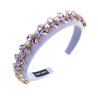 Vintage Style Geometric Cloth Flannel Inlay Rhinestones Glass Hair Band 1 Piece sku image 25