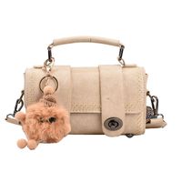 Women's Small All Seasons Pu Leather Solid Color Fashion Ornament Cylindrical Lock Clasp Handbag main image 4