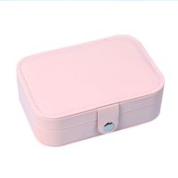 1 Piece Simple Style Solid Color Pu Leather Jewelry Boxes main image 2