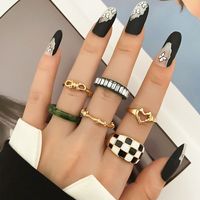 1 Piece Fashion Geometric Heart Shape Alloy Resin Women's Rings sku image 1