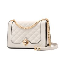 Women's Small Pu Leather Solid Color Elegant Classic Style Square Zipper Crossbody Bag sku image 1