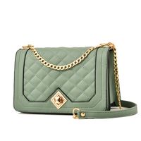 Women's Small Pu Leather Solid Color Elegant Classic Style Square Zipper Crossbody Bag main image 2