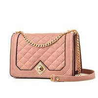 Women's Small Pu Leather Solid Color Elegant Classic Style Square Zipper Crossbody Bag main image 4