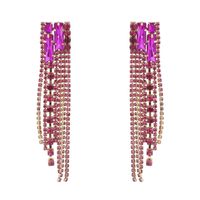 1 Pair Fashion Geometric Alloy Plating Rhinestones Women's Drop Earrings main image 5