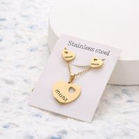 1 Piece Simple Style Star Cat Butterfly Stainless Steel Women's Jewelry Set sku image 6