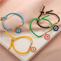 Fashion Eye Copper Enamel Plating Bracelets 1 Piece main image 6