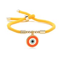 Fashion Eye Copper Enamel Plating Bracelets 1 Piece sku image 1