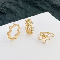 10 Pieces Simple Style Flower Alloy Hollow Out Women's Rings main image 5