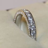 1 Piece Simple Style Circle Alloy Inlay Rhinestones Women's Rings main image 3