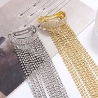 Fashion Geometric Rhinestone Plating Hair Clip 1 Piece main image 6