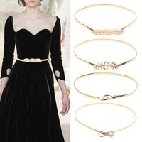Simple Style Leaf Alloy Iron Women'S Chain Belts main image 6