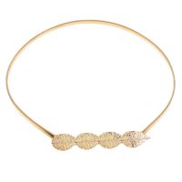 Simple Style Leaf Alloy Iron Women'S Chain Belts sku image 1
