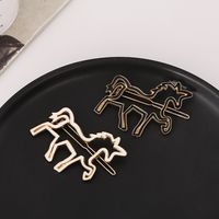 Simple Style Horse Alloy Plating Hair Clip 1 Piece main image 5