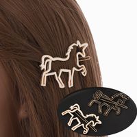 Simple Style Horse Alloy Plating Hair Clip 1 Piece main image 1