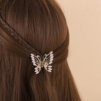 Women's Fashion Butterfly Alloy Inlay Rhinestones Zircon Hair Claws main image 3