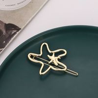 Simple Style Starfish Alloy Plating Hair Clip 1 Piece sku image 1