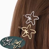 Simple Style Starfish Alloy Plating Hair Clip 1 Piece main image 1