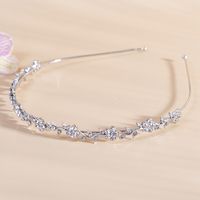 Simple Style Flower Metal Inlay Rhinestones Hair Band 1 Piece main image 4