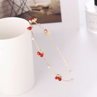 Simple Style Cherry Alloy Plating Hair Band 1 Piece sku image 1