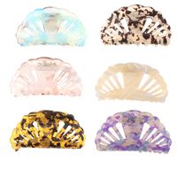 Fashion Shell Arylic Handmade Hollow Out Hair Claws 1 Piece main image 3