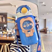 Cute Cartoon Stainless Steel Plastic Silica Gel Thermos Cup 1 Piece sku image 4