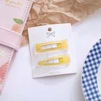 Simple Style Water Droplets Rectangle Metal Stoving Varnish Hair Clip 1 Set sku image 2