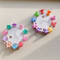 Cute Star Heart Shape Flower Plastic Resin Hair Clip 1 Set main image 4