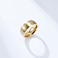 Simple Style Solid Color Titanium Steel Rings 1 Piece main image 5