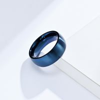 Einfacher Stil Einfarbig Titan Stahl Ringe 1 Stück main image 4