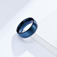 Simple Style Solid Color Titanium Steel Rings 1 Piece main image 4