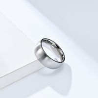 Simple Style Solid Color Titanium Steel Rings 1 Piece main image 2