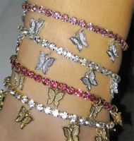 1 Piece Fashion Butterfly Metal Inlay Rhinestones Women's Anklet main image 5