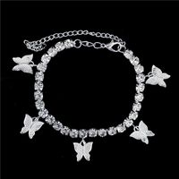 1 Piece Fashion Butterfly Metal Inlay Rhinestones Women's Anklet main image 3