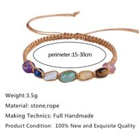 1 Piece Bohemian Geometric Natural Stone Rope Women's Bracelets main image 2