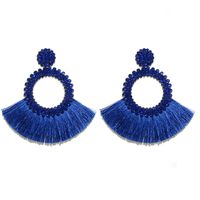 1 Pair Bohemian Round Alloy Tassel Women's Drop Earrings sku image 5