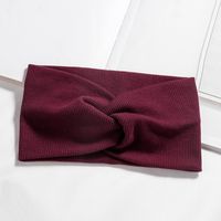 Simple Style Solid Color Knit Hair Band 1 Piece sku image 3