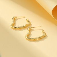 Fashion Heart Shape Copper Plating Ear Studs 1 Pair main image 4