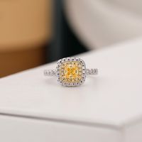 1 Piece Retro Geometric Copper Inlay Zircon Women's Rings main image 1