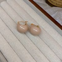 1 Pair Sweet Heart Shape Enamel Copper Drop Earrings sku image 55