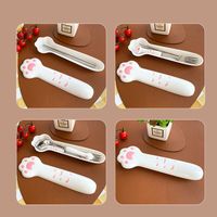 Cute Cat's Paw Stainless Steel Plastic Tableware 1 Piece main image 2