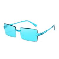 Einfacher Stil Einfarbig Pc Quadrat Rahmenlos Sonnenbrille Der Frauen sku image 10