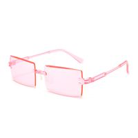 Einfacher Stil Einfarbig Pc Quadrat Rahmenlos Sonnenbrille Der Frauen sku image 7