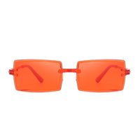 Style Simple Couleur Unie Pc Carré Sans Cadre Femmes De Lunettes De Soleil main image 4