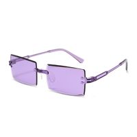 Simple Style Solid Color Pc Square Frameless Women's Sunglasses sku image 2