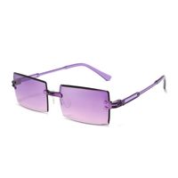 Simple Style Solid Color Pc Square Frameless Women's Sunglasses sku image 52